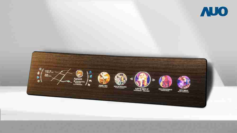 蓝狮在线研发全球最高穿透度达80%的AmLED木纹显示器，，可于使用时呈现高亮度、、、清晰可见的信息，，，，并在不使用时回归为单纯的饰板，，节能兼具美观